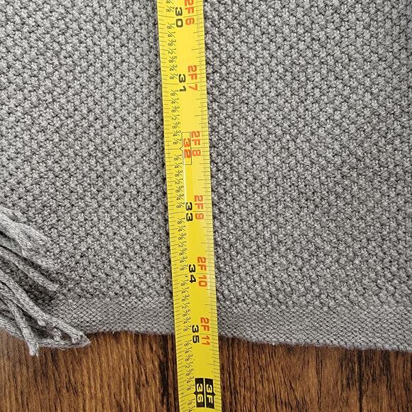 J Jill Fringe Open Cardigan Gray Tie Waist Sz L Western Neutral Cowgirl Office - Picture 5 of 8